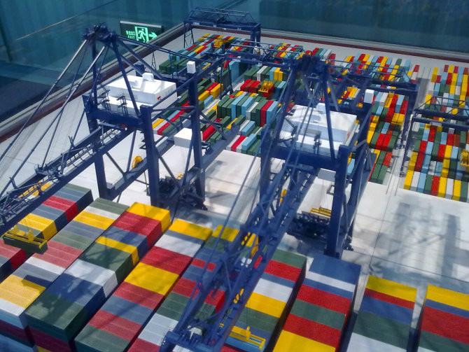 青州市港口集装箱堆场